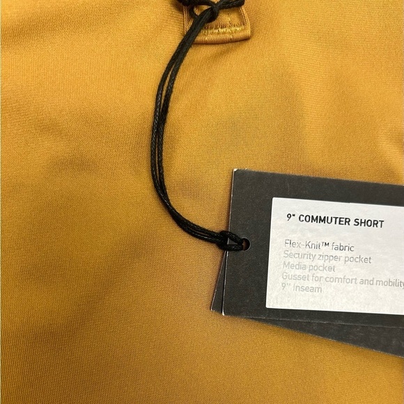 Rhone 9" Commuter Short Size 35 Waist British Khaki Flex Knit Stretch NWT - Picture 10 of 16